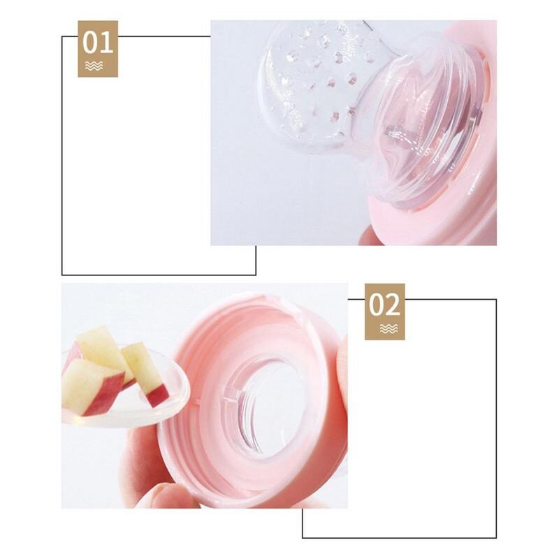 SILICONE BABY FRUIT FEEDER SPOON