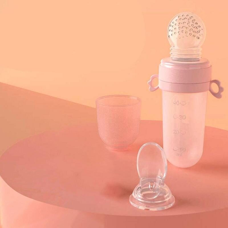 SILICONE BABY FRUIT FEEDER SPOON