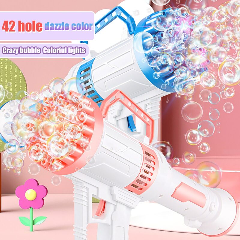 42 Holes Electric Bazooka Bubble Gun